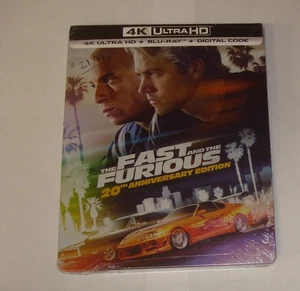 The Fast and the Furious 20th Anniv Ed 4K Ultra HD, Blu Ray & Digital Code NEW - Imagen 1 de 2