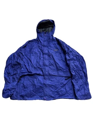 Patagonia Jacket Mens Xl Blue Torrentshell Zip Hoodie Mesh Lined Outdoor 90s Y2K - Image 1 of 4