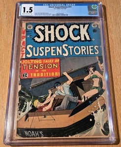 Shock SuspenStories #11 (E.C., 1953) CGC FR/GD 1.5 Wally Wood, Feldstein, Gaines - Foto 1 di 5