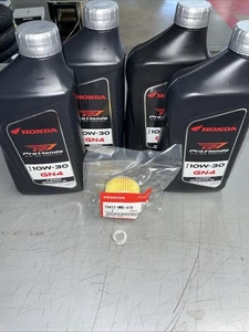 Honda Foreman TRX520 FE/FM Oil Change Kit 4 Quarts GN4 10W-30, Filter, Washer - Picture 1 of 4