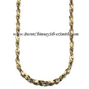 Cadena serpentina trenzada de oro de 14 quilates 24 "x 2 mm - Imagen 1 de 1