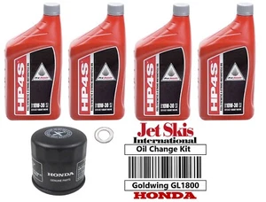 Genuine OEM Synthetic Honda Goldwing 1800 GL1800 F6B Oil Change Kit 2001-2017 - Picture 1 of 2