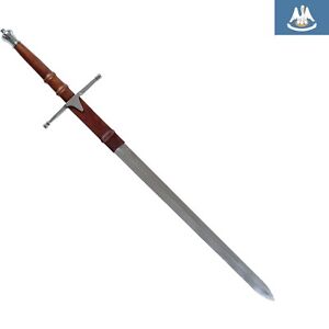 Authentic Medieval Sword - Double Edged Blade - 8.75''x 41.625'' - 2.25''