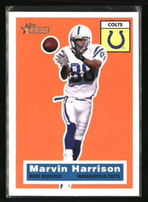 Marvin Harrison 2001 Topps Heritage #64 FOOTBALL Card - Image 1 of 2