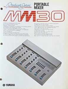 Yamaha Producer Series MM30 Mixer Original Color Brochure, 1982 Printed in Japan - Picture 1 of 1