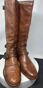 Belstaff Trailmaster Burnt Brown Leather Boots Labelled 38 but Fit UK 5,5 / 6 - Bild 1 von 12