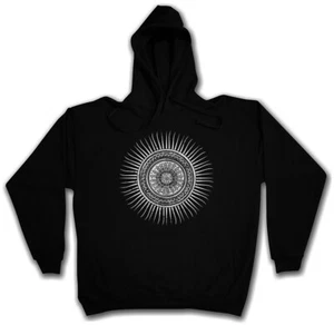 MAYAN SUN HOODIE KAPUZENPULLOVER Mystic Sign Symbol Aztec Mayans Culture - Picture 1 of 1