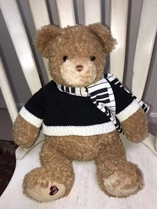 BLOOMINGDALES Gund Teddy 2008 LITTLE BROWN BEAR 20" Stuffed Plush Toy PIANO - Picture 1 of 5
