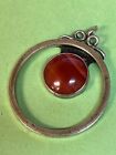 Teppich Sterling Silver Agate Pendant Made in Israel 19.8g