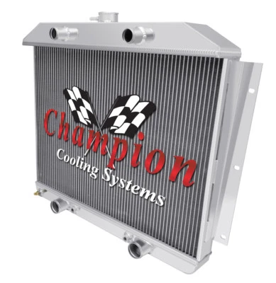 Radiador Kool Champion de 3 filas para configuración de cabeza plana de coche Mercury 1949 50 1951 Foto 1 de 4