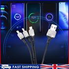# Bling 3 in 1 Multi Head Car Charging Line Data Cable (White Charging Cable)