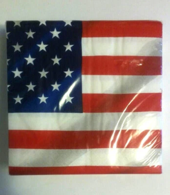 Creative Converting Glorious Flag 3-ply Luncheon Napkins 48ct - Image 1 of 2