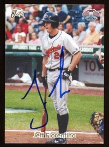 2005 Delmarva Shorebirds JEFF FIORENTINO Signed Card autograph AUTO ORIOLES A'S