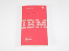 Vintage 1968 IBM System 360 Operator Reference Guide Mainframe Computer PC Book