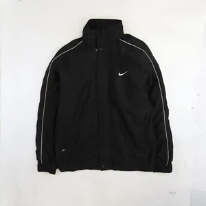 Chaqueta cortavientos vintage Nike ligera talla pequeña negra - Imagen 1 de 6