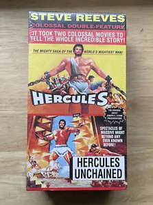 Steve Reeves Hercules Unchained (VHS) 2 Tape Box Set -New Factory Sealed - Picture 1 of 5