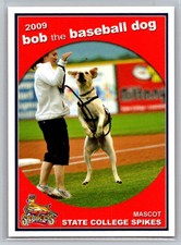 Bob the Baseball Dog Grandstand State College Spikes 2009 Bat Dog