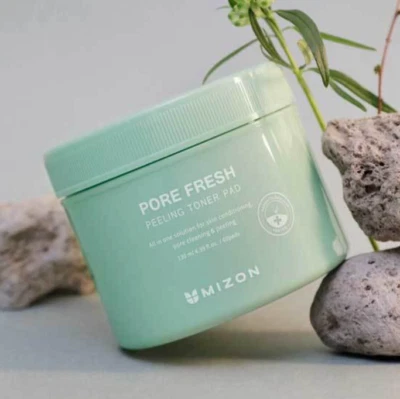 Almohadilla tónica exfoliante fresca Mizon Pore 130 ml 60 almohadillas hidratante K-Beauty Foto 1 de 4