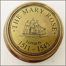 Mary Rose Brass Sundial Compass Antique Sundial Compass Gift Nautical Compass