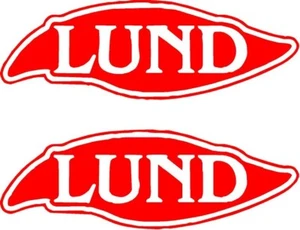 LUND MARINE BOAT STICKER DECAL Custom colors fishing boat - Picture 1 of 3