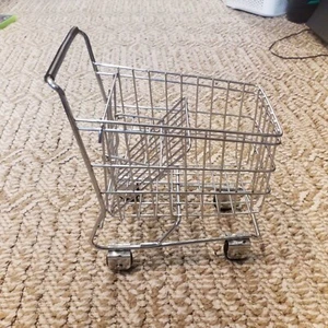 Big American Girl Barbie Doll Detailed Metal Rollin Shopping Grocery Cart Basket - Picture 1 of 18