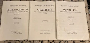 Mozart, Beethoven Streich-Quartette Peters C. F. Peters Cello Sheet Music - Picture 1 of 11