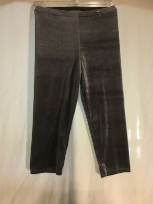 全新 Topshop 女式丝绒弹力灰色小号 (4-6) 及膝打底裤 — 第 1/4 张图片