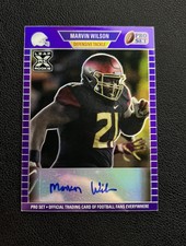 2021 Leaf Pro Set Metal 1989 Auto Purple Rainbow /50 Marvin Wilson #PA-MW1 Auto