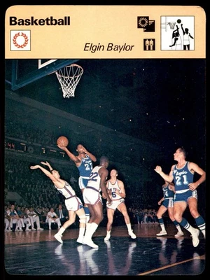 Sportscaster 1977 #16-14 Elgin Baylor - baloncesto casi nuevo Foto 1 de 2