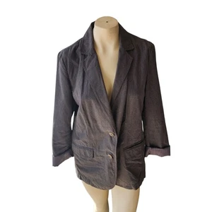 J Jill Blazer Womens Sz Medium Cotton Academia Professional Corporate Work - Picture 1 of 5
