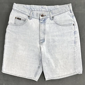 Vtg 90s Lee Jean Shorts Men's 34 Relaxed Fit Carpenter Denim Jorts Workwear 34x9 - Picture 1 of 20