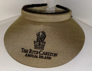 Ritz Carlton Amelia Island Beige Golf Tennis Visor Hat Embroidered Imperial USA - Picture 1 of 9