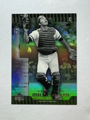 2000 Upper Deck 千禧俱乐部 #UD8 - Johnny Bench - Reds HOFer - NRMT — 第 1/2 张图片