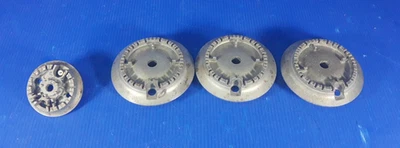 OEM Amana Range Burner Set (4) W10636224; W10515453; 98017537; 300000162 - Image 1 of 4