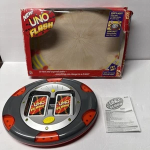 UNO Flash Electronic Card Game Mattel 2010 Complete with Cards Manual Box TESTED - Picture 1 of 15