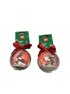 Lego 854037 854038 Christbaumkugel mit Weihnachtsmann + Rentier - Bild 1 von 2