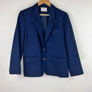 Vtg Pendleton Petite Women’s Classic Preppy Two Button 100% Wool Blazer Size 12P - Picture 1 of 10