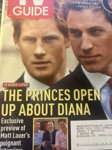 PRINCE WILLIAM PRINCE HARRY TV GUIDE JUNE 2007 PRINCESS DIANA BRITISH ROYALS - Picture 1 of 16