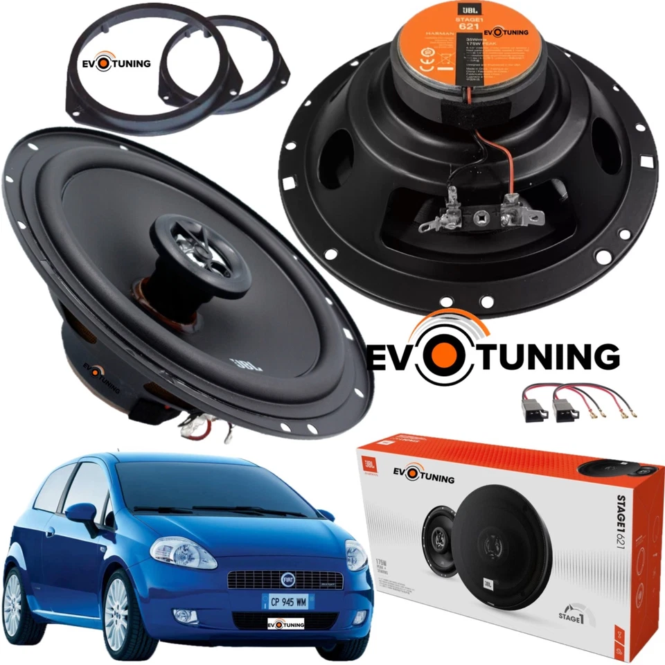JBL EVOTUNING - NO HERTZ Kit 2 Casse Altoparlanti JBL Stage1 Anteriori da 165mm per Fiat Grande Punto