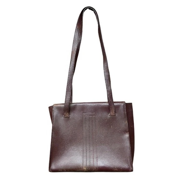 Missoni Leather Tote Bag Burgundy Textured Stitch Shoulder Purse Womens M VTG - Image 1 of 4