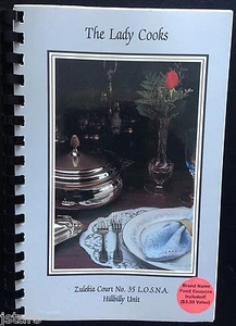 1992 LADIES ORIENTAL SHRINE MASONIC COOKBOOK, ZULEKIA COURT 35, CHESAPEAKE, VA - Picture 1 of 2