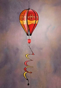 Iowa State 17" x 12" Diameter Air Balloon Style Wind Spinner BSI 69022 - Picture 1 of 1