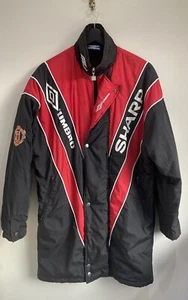 Manchester United Padded Bench Coat Umbro Small Men’s Man Utd 1992 Vintage Retro - Bild 1 von 11