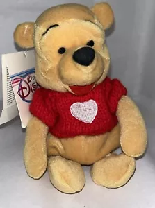 Disney Winnie The Pooh Plush NWT Bean Bag - Picture 1 of 4