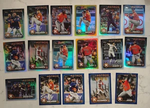 2024 Topps Team Set Builder Lot Astros Rainbow Yordan Bregman Gold Foil Diaz - Picture 1 of 1