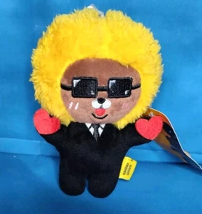 kakao friends Plush Jay-g Yellow Hair 6" Stuffed Animal Holding Hearts - Picture 1 of 5