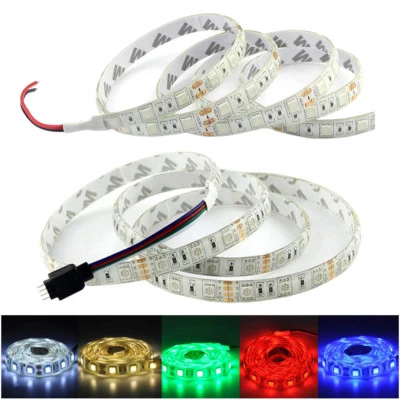 1M 2M 5050 60LEDs/M Waterproof Flexible LED Strip Light RGB Red Blue White DC12V - Image 1 of 4