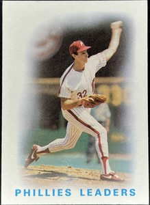 Steve Carlton #246 Phillies TEAM LEADERS 1986 Topps Gum Insert Cards NEAR MINT*