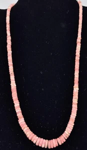 Sterling Silver 925 Rhodochrosite Beaded Necklace Hook Clasp Heart Love Pink - Picture 1 of 5