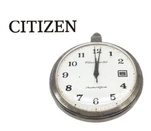 CITIZEN Vintage Pocket Watch Homer Date Open Face Mechanical Manual 21 Jewels - Picture 1 of 5